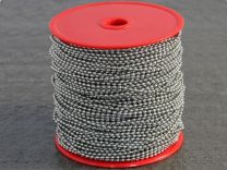 Ball chains 2,4 mm, 100 m on reel Stainless Steel