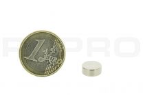 Magneetschijfjes 10mm diameter, 4mm dikte, N35