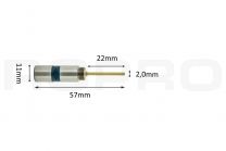 Paper drillbits titanium coating 2mm x 22mm